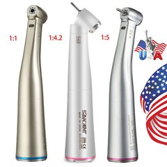 NSK Style Dental 1:1 1:4.2 1:5 fibra óptica LED Contra ángulo Pieza de mano USA