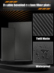 Kalolary Carbon Fiber Sheet 250 X 100 X 1 MM, 3K Real Carbon Fiber Board Plate C
