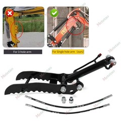 Hydraulic Thumb Clip for Mini Excavators Attachments Single Hole Metal Grab