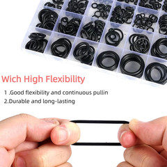 400 Pcs Rubber O-Rings Assortment Kit, 24 Sizes O Rings Assortment Rubber O-Rin