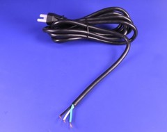 10 Foot Replacement Power Cord Heavy Duty 3 Wire 14 AWG UL Rated Power Cable