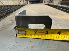 3″ x 3″ x 2″ x 1/4″ STEEL 90° ANGLE BRACKET BRACE (6 pack) with slots