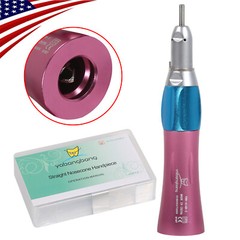 1:1 Surgical Handpiece Straight Nosecone External Spray PINK Dental