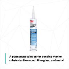3M Marine Adhesive Sealant 5200 (06504) Permanent Bonding and Sealing for Boats