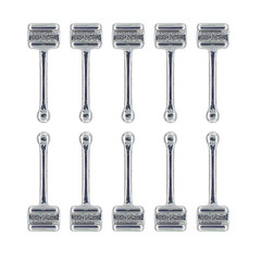 10pcs/pack Dental Orthodontic Crimpable Hook Long/Medium/Short Stainless Steel