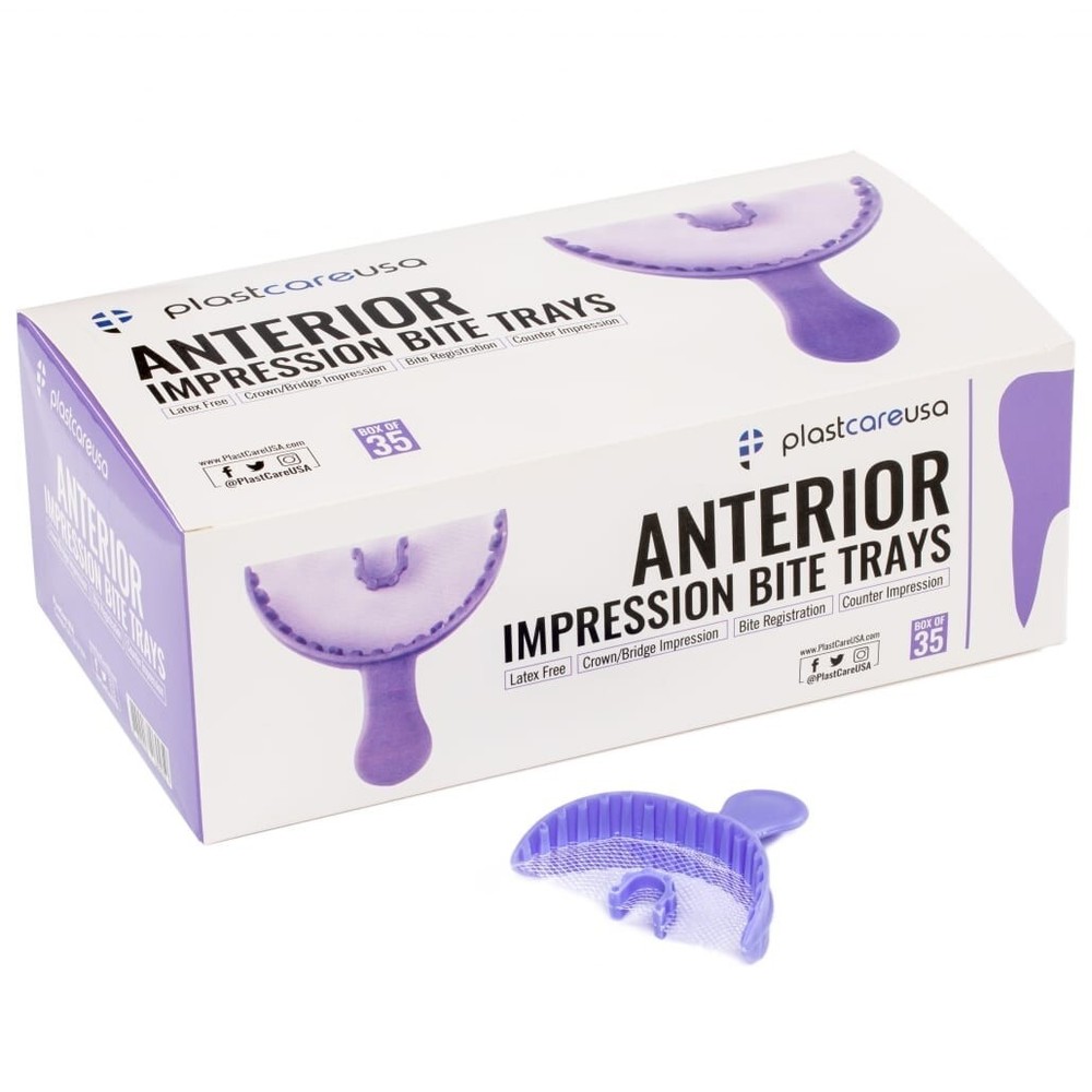 Dental Impression Bite Registration Triple Trays Mold (Choose Size & Quantity)