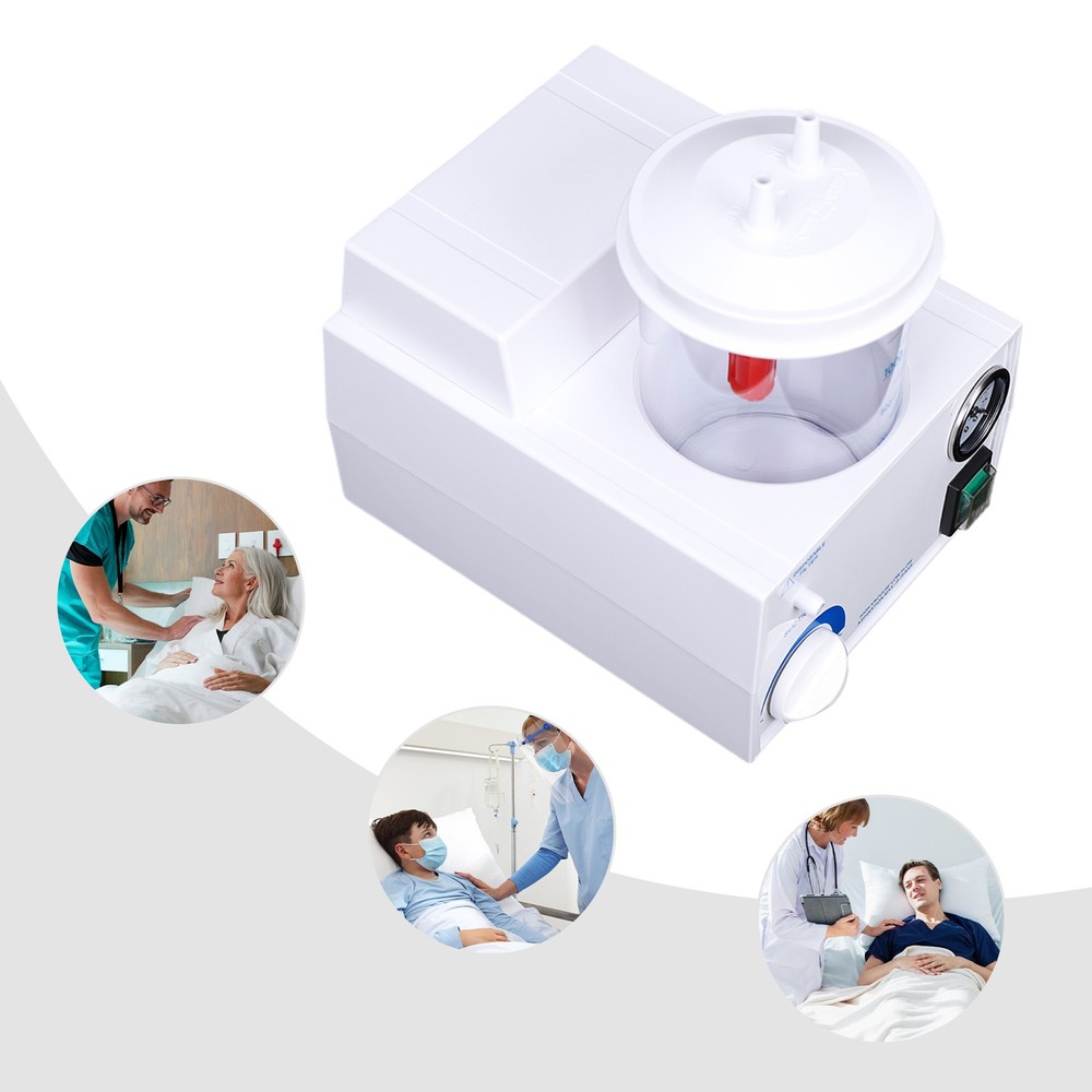 Vacuum Phlegm Quiet Suction Unit Portable Medical Emergency Aspirator Machine