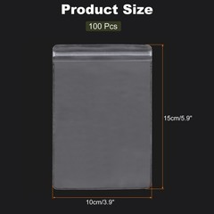 100pcs Jewelry Bags 3.9 x 5.9 Inch for Jewelry Packaging Transparent