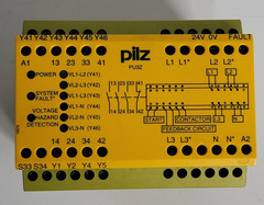 PILZ PU3Z 24VDC 3n/o 1n/c 6so 775510 Safety Relay Electric System Module