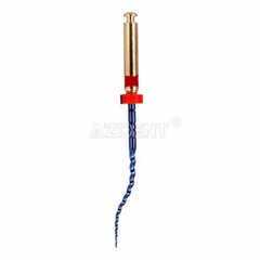 AZDENT Dental Endo Rotary Heat Activated File Gold Taper NITI 19/25mm Engine Use