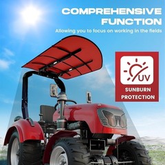 Red 48×52 Tractor Canopy For 2×2 2×3 ROPS Tuff Top Sun Shield Mower Cover