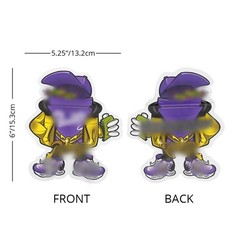 100 pcs Cartoon Shapes Mylar Bags Zip Seal Bags Resealable Candy Baggies 3.5g