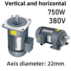 380V 750W 22MM Three-Phase Reduction Gear Motor CW/CCW Adjustable Speed Reducer