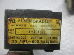 ALLEN BRADLEY X-401978 FUSE BLOCK 3POLE 30AMP (AS PICTURED) LOT OF 2 UNMP