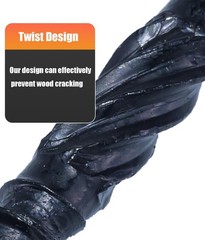 Structural Lag Screws 8 Inch, 50-Pack #14 X 8 Heavy Duty Black Timber Screws,