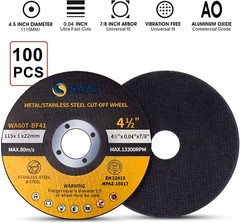 100PCS 4.5″ Cut Off Wheels 4-1/2 Angle Grindr Cutting Disc Metal Stainless Steel