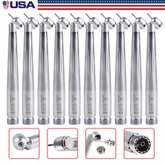 45 Degree Dental Surgical High Speed Handpiece Push Button Single Spray 2-Holes
