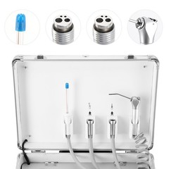 Portable Dental Mobile Delivery Unit Cart Air Compressor Suction System 4Hole