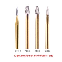 AZDENT Dental Tungsten Carbide Bur FG Dills Round Type For High Speed Handpiece