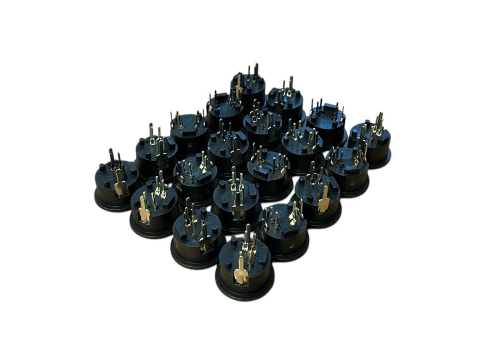 Kycon KMDVLX-4S-N Mini-DIN 4-Pin Vertical PCB Jack Connector – Lot of 20 NEW
