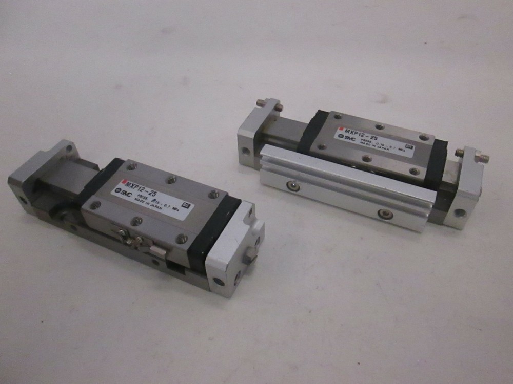 SMC, Slide Table, MXP12-25, Used, Lot of 2