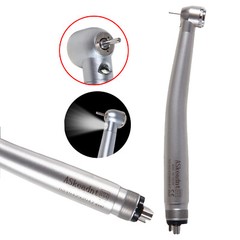 Dental Fiber Optic E-generator High-Speed LED 3-Way Spray Handpiece Torque 4HOLE
