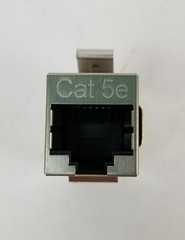 10 L-Com TDG1026KS-C5E Shielded RJ45 Cat5E Coupler Keystone Feed-Thru NEW