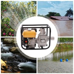 7.5 HP 3 Inch Gas Power Semi-Trash Water Pump High Pressure Garden Irrigation