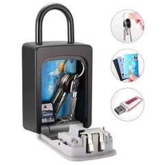 Key Lock Box for Outside-Combination Lockbox for House Key-Portable/Wall Mounted