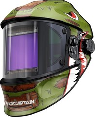 ARCCAPTAIN Auto Darkening Welding Helmet with 180° Side View 1/1/1/1 True Color