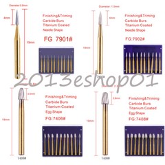 Dental Trimming/Finishing Gold Bur Tungsten Carbide FG For High Speed Handpiece