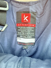NWOT Kontra CAT 3 FR Arc Flash Bib Overalls Medium 30 Cal Hi Vis Water Resistant