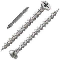 1 pounds#8X2″410 Stainless Steel Fastener Drywall Screws-Phillips with coarse…