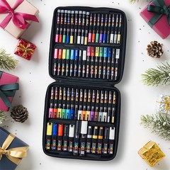 Posca Exclusive Acrylic Paint Markers Gift 1 Count (Pack of 62), Multicolor