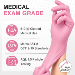 Schneider Medical Nitrile Exam Gloves, 4-Mil Medical Gloves Disposable Latex Fre