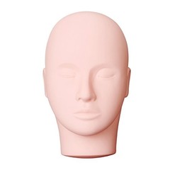 Pro Training Mannequin Flat Head Practice Makeup Eyelash Extension Doll Face