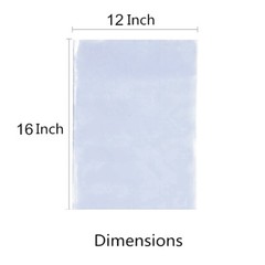 X500 12″X16″ Clear Heat Shrink Wrap Bags PVC Film Gifts Bottles Candles Packing