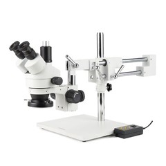 AmScope 3.5X-90 Trinocular Stereo 2-Arm Boom Microscope 8MP HDMI/WiFi/LAN Camera