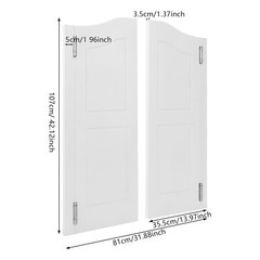 Partition Door, Solid Wood Door, Partition Door for Shop Entrance Partition
