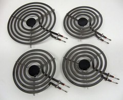 MP31YA Electric Range Burner Element Unit Set 3- MP15YA 6″ 1- MP21YA 8″