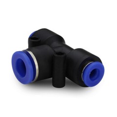 5 Pack, Tee Union to Reduce from 1, Push Connect 3/8″ Tube to 2, 1/4 Tubes