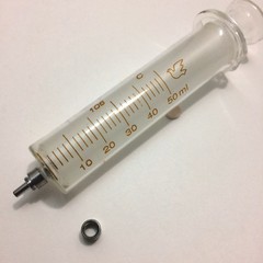 5 mL 10 ml 20 mL 50 mL GLASS SYRINGE LUER LOCK TIP / SLIP TIP DISPENSER NEW USA