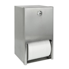 2 Roll Stainless Steel Commercial Toilet Paper Dispenser, Heavy Duty Wall Mount