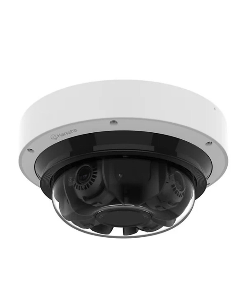 Hanwha Vision PNM-C16083RVQ 16MP 4-Sensor AI Outdoor Dome Camera. New