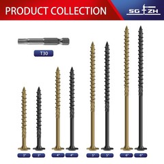 14 x 4 Inch Lag Screws (70Pcs) 2lb. Structural Wood Screw, Black