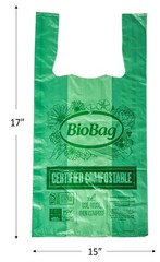 Biobag Usa 100 Certified Compostable Shopping Bags 10 Lb Capacity 600 Count