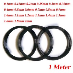 1 Meter 0.1-2mm Black Nichrome Wire Nitinol Super Elastic TiNi Nickel / Titanium