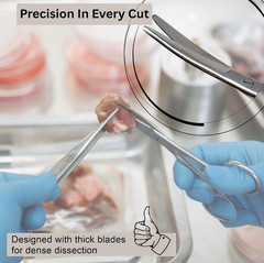 A2Z-MY04 Mayo Dissecting Scissors 6.75″ (17.15Cm), Curved, Stainless Steel