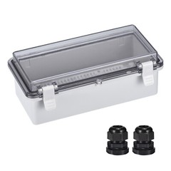 Junction Box Electrical Enclosure IP67 Waterproof ABS Plastic Hinged Cover 7.9″