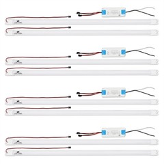 White Light 4FT LED Retrofit Kit 36W 5000K Troffer (4 Pack)
